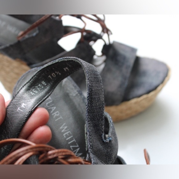 Stuart Weitzman tie girl platform wedges - Picture 4 of 8